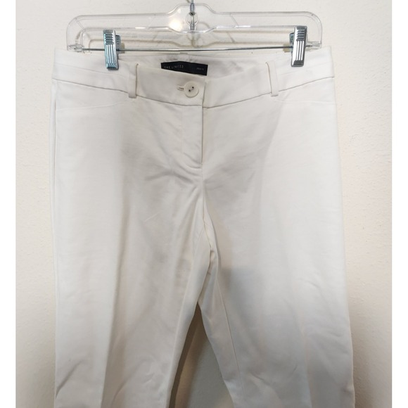 The Limited Drew Fit White Chinos‎ Straight Leg Low Rise Pants Cotton 4L Vintage - Picture 3 of 12